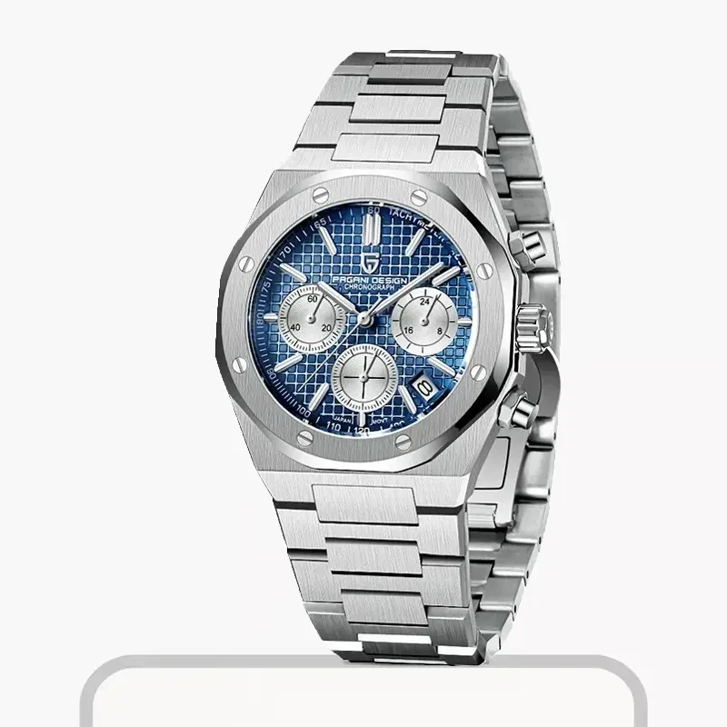 Pagani Design Royal Oak Chronograph Blue Dial Men's Watch- PD-1707